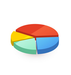 Colourful Pie Diagram Divided In Four Pieces