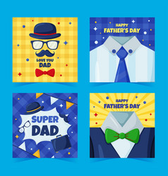 Happy Fathers Day With Social Media Post Templates