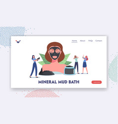 Mineral Mud Bath Landing Page Template Spa