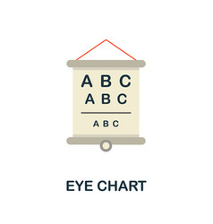 Eye Chart Flat Icon Colored Element Sign From