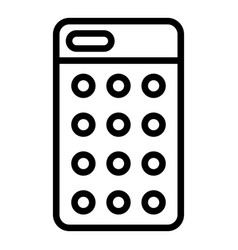 Wireless Smartphone Case Icon Outline