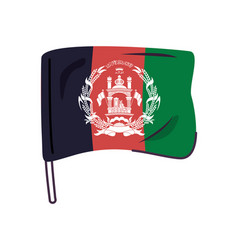 Afganistan Flag Country Isolated Icon