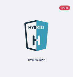 Two Color Hybrid App Icon From Technology Concept