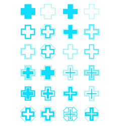 With Medical Icons On White