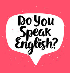 Do You Speak English