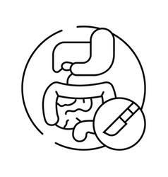 Gastrointestinal Surgery Line Icon