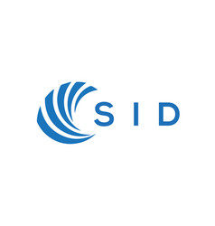 Sid Letter Logo Design On White Background