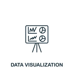 Data Visualization Icon Monochrome Simple