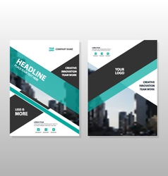 Green Black Annual Report Brochure Template Set