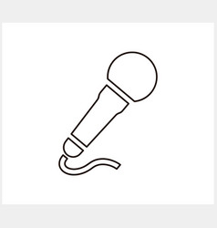 Sketch Microphone Icon Music Clipart Stock