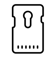 Waterproof Phone Case Icon Outline