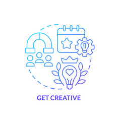 Get Creative Blue Gradient Concept Icon