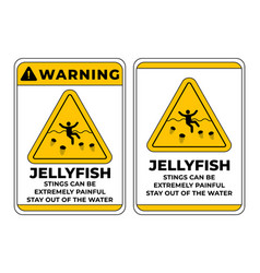 Jellyfish Warning Sign Stay Out Of The Water