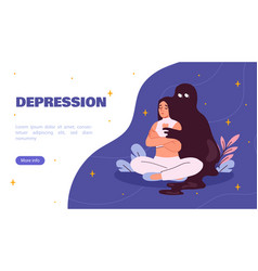 Woman In Depression Poster