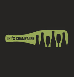 Champagne Drink Bottle Flyer Colorful