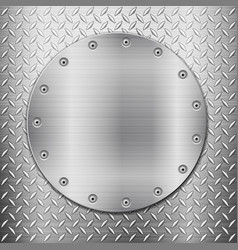 Diamond Metal Background And Circle Plate