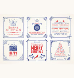 Ornate Merry Christmas Greeting Cards Trendy