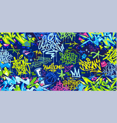 Abstract Urban Style Hiphop Graffiti Street Art