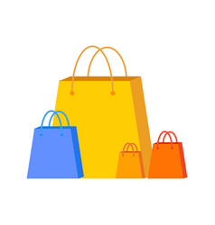 Set Of Colourful Paper Shopping Bag