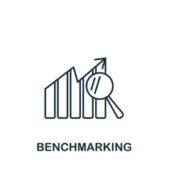 Benchmarking Icon Monochrome Simple Business