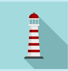 Sweden Lighthouse Icon Flat Style