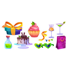 Festival And Birthday Party Elements With Drink