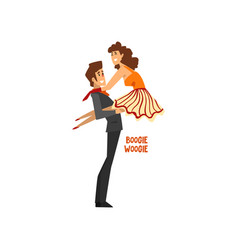 Professional Dancer Couple Dancing Boogie Woogie