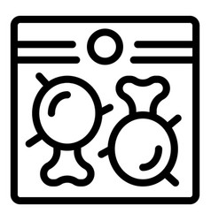 Food Tight Bag Icon Outline Hermetic