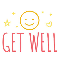 Pink Get Well Quote Flat