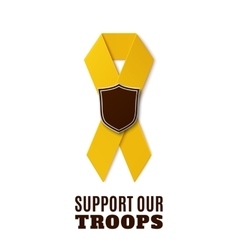 Support Our Troops Yellow Ribbon