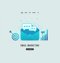 Email Marketing Campaign Concept Direct E-mail