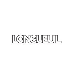 Longueuil In The Canada Emblem Design