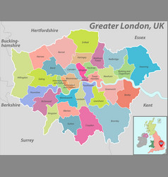 Map Greater London Uk