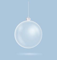 Transparent Realistic Christmas Ball Isolated