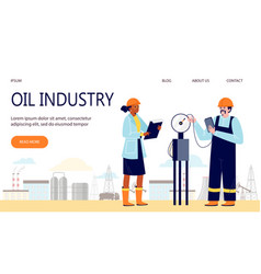 Baner With Oilman Gasman On Factory Check