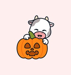 Cow With Jack O Lantern