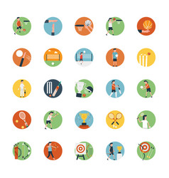 Flat Icon Set Of Sports Icon