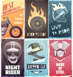 Vintage Biker Posters Collection