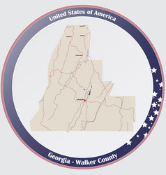 Map Walker County In Georgia