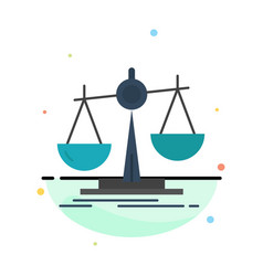 Balance Law Loss Profit Abstract Flat Color Icon