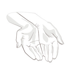 Character Pair Of Hands With Exposed Palm Request