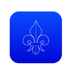 Fleur De Lis Icon Blue