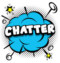 Chatter Comic Bright Template With Speech Bubbles