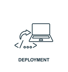 Deployment Icon Monochrome Simple Business