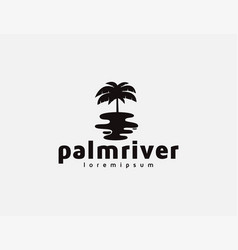 Palm Tree And River Logo