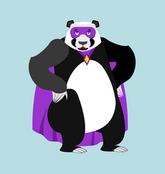 Panda Superhero Super Chinese Bear In Mask