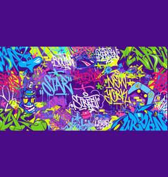 Trendy Abstract Urban Style Hiphop Graffiti Street