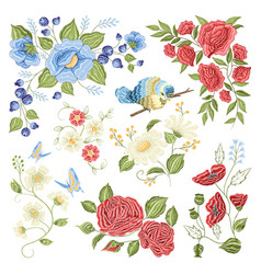 Floral Embroidery Colorful Pattern Pattern