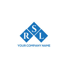 Rsl Letter Logo Design On White Background