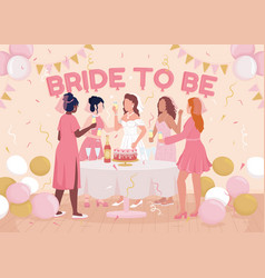 Bachelorette Party Flat Color